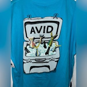 AVID XL blue shirt. Put ‘em on ice graphic